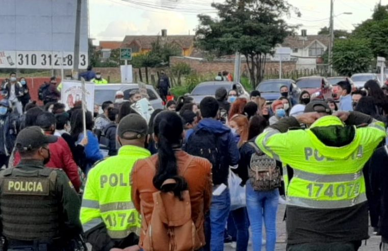 Cajicá: manifestaron en apoyo a las presuntas víctimas de Jorge Villalobos