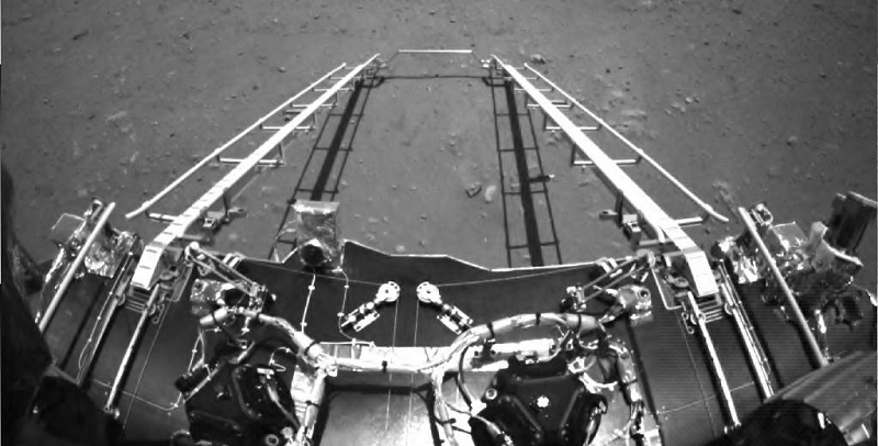 Imágenes de aterrizaje en Marte de la Sonda china