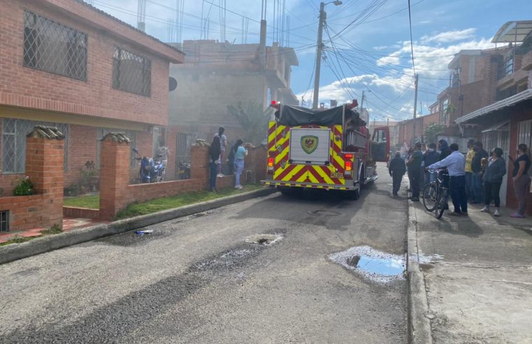Controlado incendio estructural en el barrio Santa Cruz de Cajicá