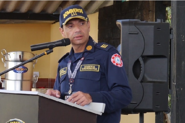 Reelecto capitán Álvaro Farfán como delegado de Bomberos Cundinamarca