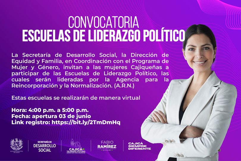 Cajicá: Abren convocatoria para escuelas de liderazgo político