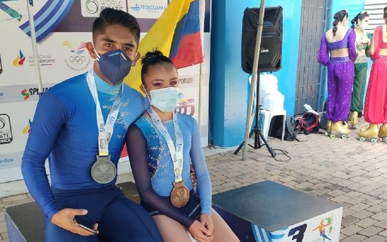 Pareja de patinadores de Chía clasificó a los Juegos Panamericanos de la Juventud