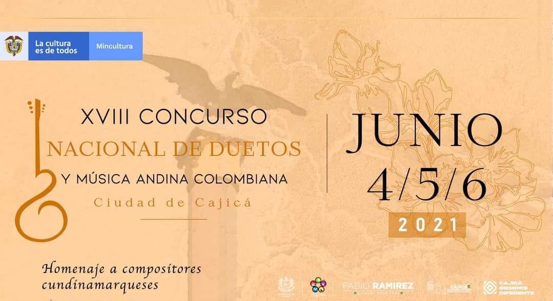 Inicia el Concurso Nacional de Duetos y Música Andina Ciudad de Cajicá
