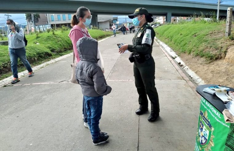 Chía: Policía adelanta campaña contra uso de niños en la mendicidad