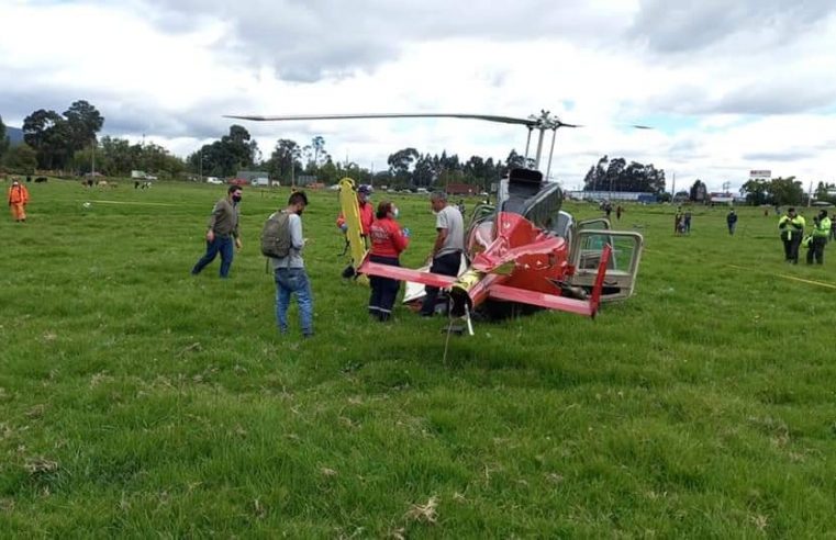 Chía: Helicóptero aterrizó de emergencia en Fonquetá