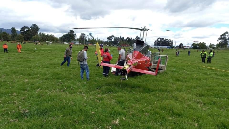 Chía: Helicóptero aterrizó de emergencia en Fonquetá