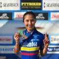 La ciclomontañista de Zipaquireña María José Salamanca, ayer 22 de octubre ganó la primera carrera de la Epic MTB Racer en Salamina Grecia.
