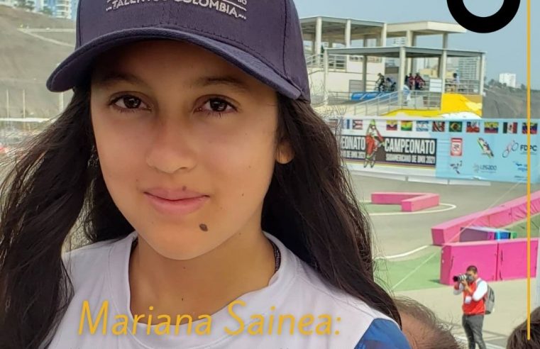 Mariana Sainea de Chía es la actual campeona nacional de BMX de la categoría damas de 13 años de Colombia y la tercera mejor atleta panamericana de su categoría.