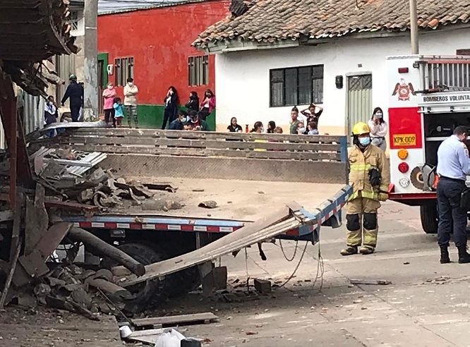 (+ video) Se presentó un grave accidente en el barrio la concepción de Zipaquirá