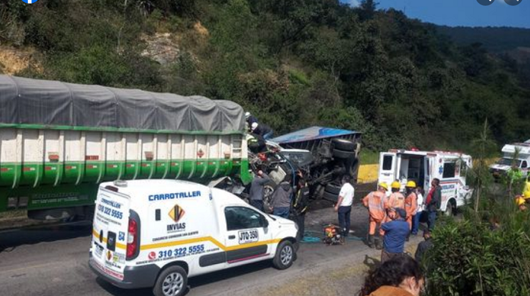 Un conductor resultó herido en accidente de tránsito en la vía Tausa -Zipaquirá