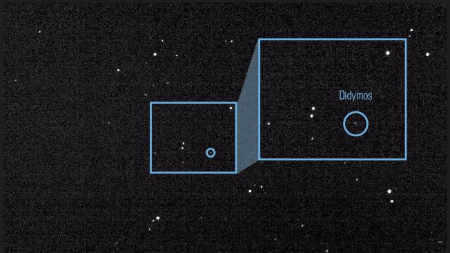 Misión de la NASA era estrellar la luna asteroide Dimorphos, que orbita a un compañero más grande conocido como Didymos
