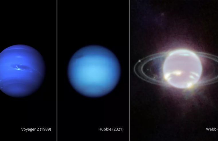Las nuevas y maravillosas imágenes de Neptuno captados por el telescopio James Webb
