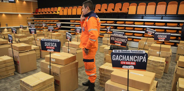 Municipios de Cundinamarca reciben equipos para atención de emergencias