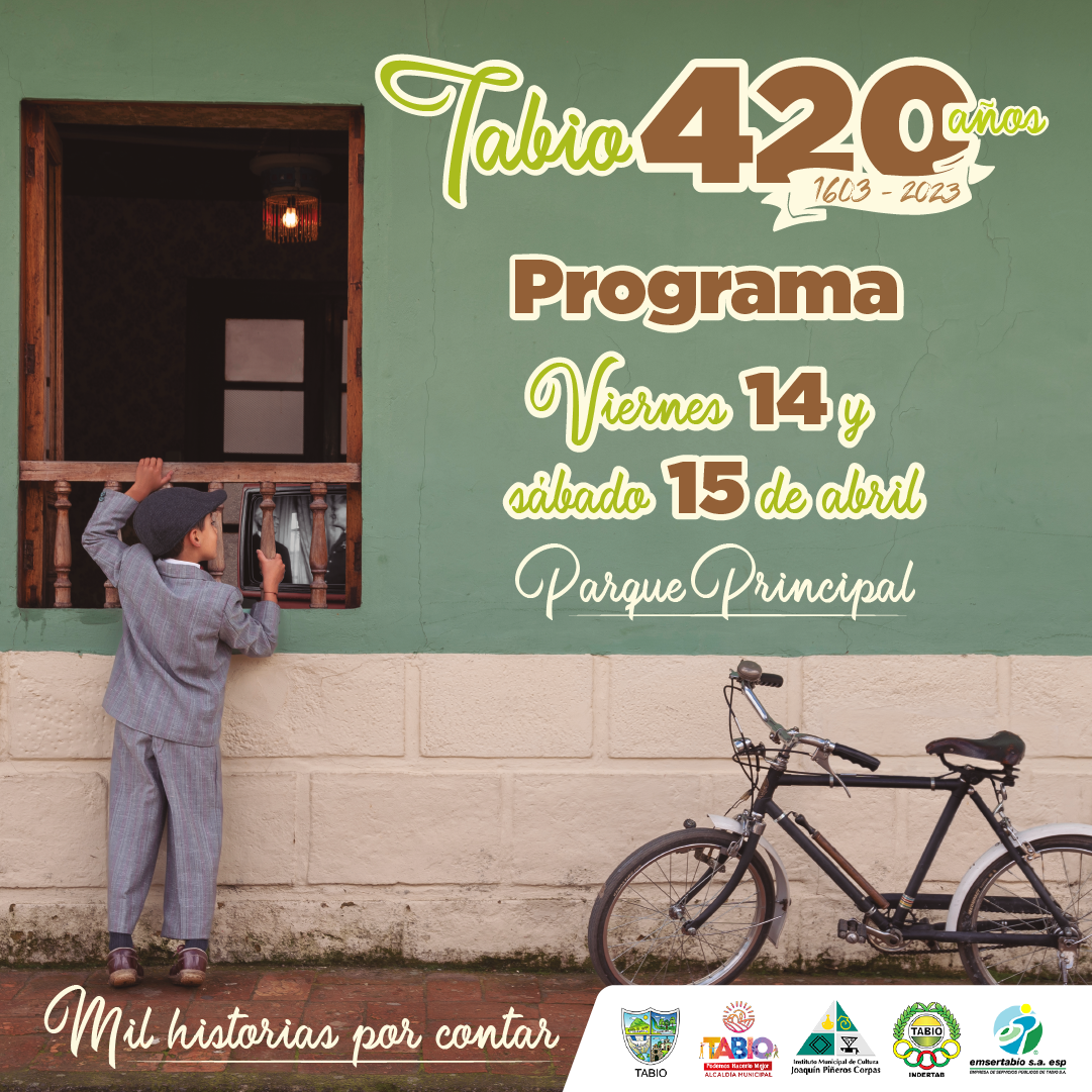 Tabio conmemora sus 420 años con ‘Mil historias por contar’