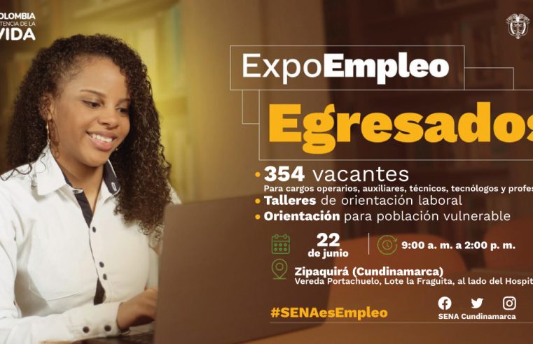 Este jueves 22 de junio, más de 1.800 vacantes disponibles en ExpoEmpleo Egresado SENA 2023