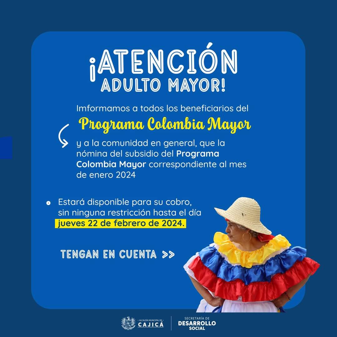 Programa Colombia Mayor: Apoyo Integral a los Adultos Mayores