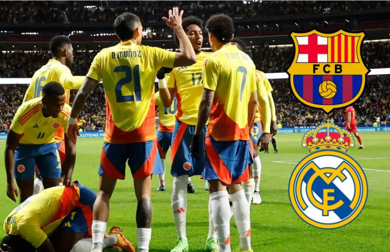 Real Madrid y Barcelona Compiten por el Refuerzo de la Selección Colombia: Ofertarían 120 Millones de Euros
