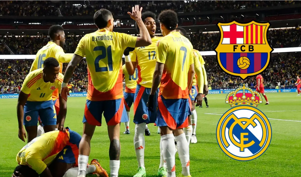 Real Madrid y Barcelona Compiten por el Refuerzo de la Selección Colombia: Ofertarían 120 Millones de Euros
