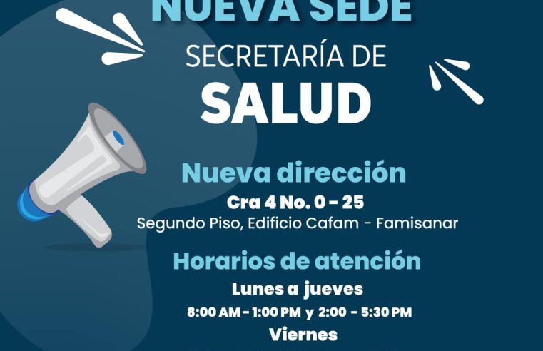 Se anuncia la apertura de la nueva sede de la Secretaría de Salud de Cajicá