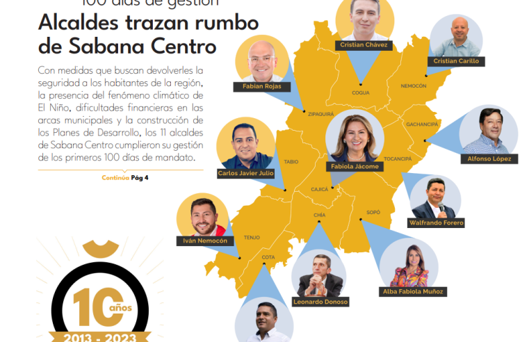 100 días de gestión. Alcaldes trazan rumbo de Sabana Centro