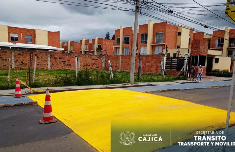 Mejoran la Visibilidad y Seguridad Vial en Cajicá con Nuevas Demarcaciones