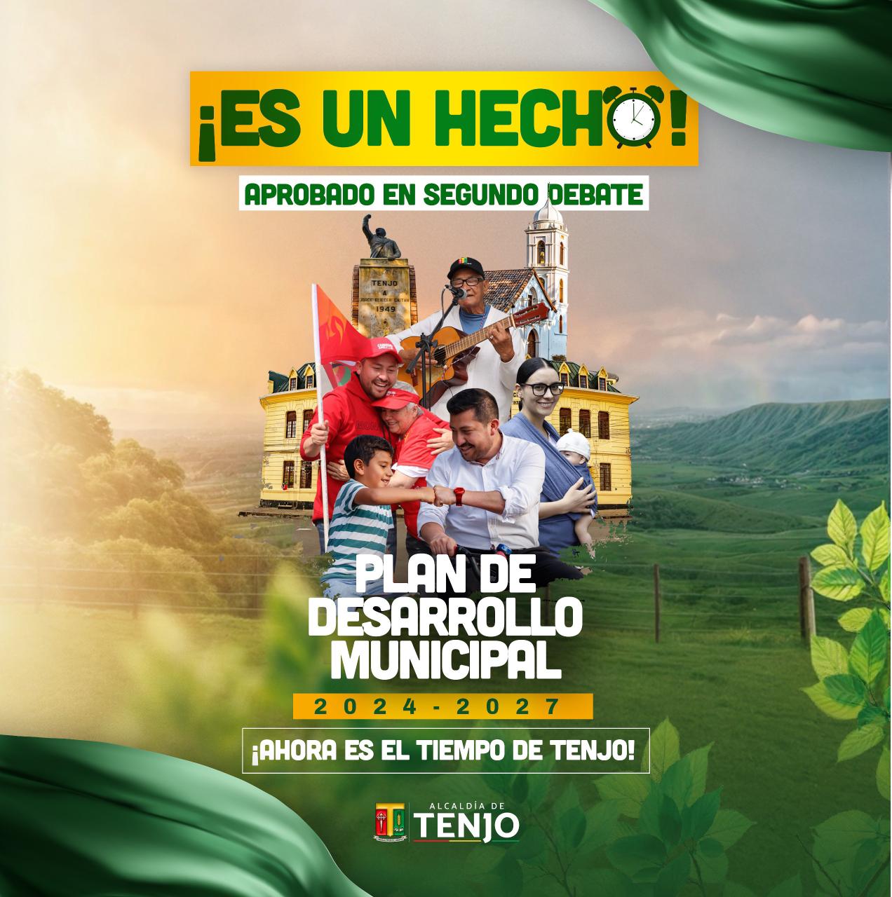 Tenjo Aprueba el Plan de Desarrollo Municipal 2024-2027: “Ahora es el Tiempo de Tenjo”