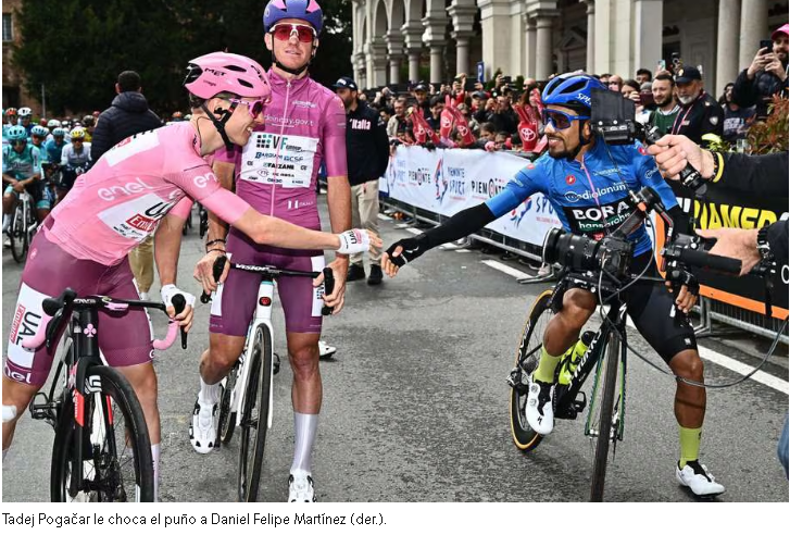 Daniel Felipe Martínez Brilla en el Giro de Italia 2024