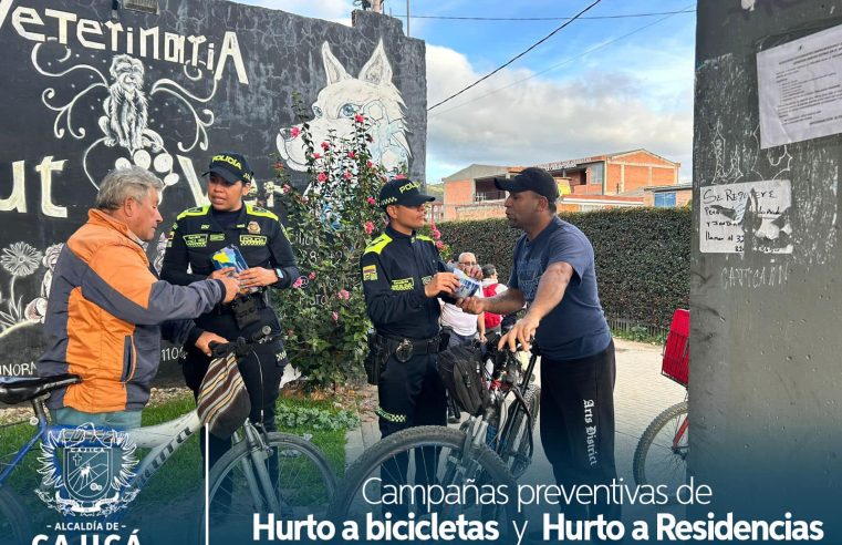 Campañas Preventivas en Cajicá: Hurto a Bicicletas y Residencias