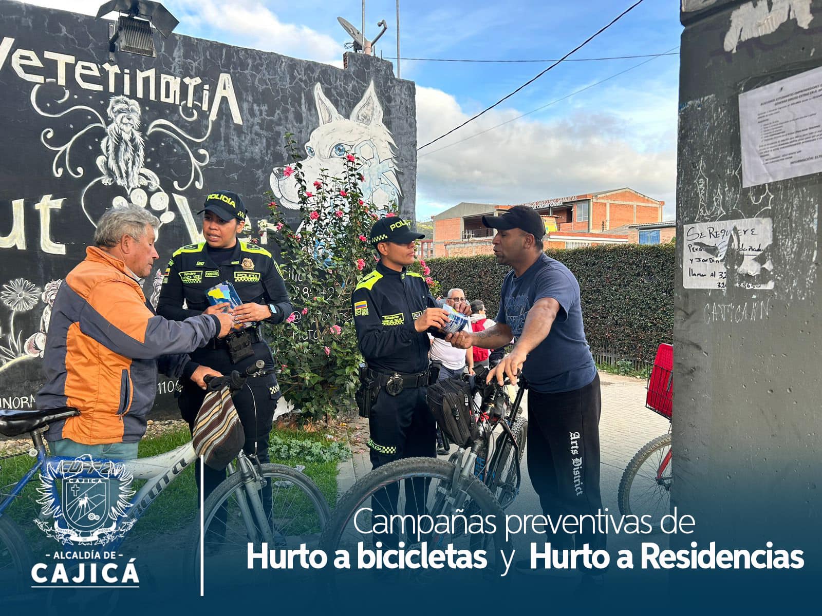 Campañas Preventivas en Cajicá: Hurto a Bicicletas y Residencias