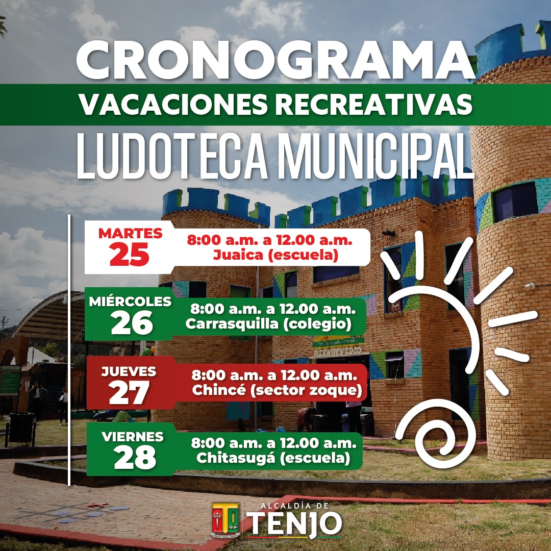 ¡Participa en las Vacaciones Recreativas de la Ludoteca Municipal!