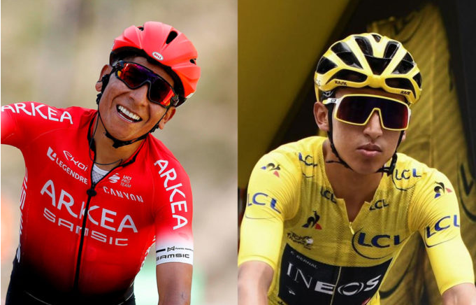 Egan Bernal y Nairo Quintana en la Clasificación General del Tour de Suiza 2024 Tras la Etapa 2