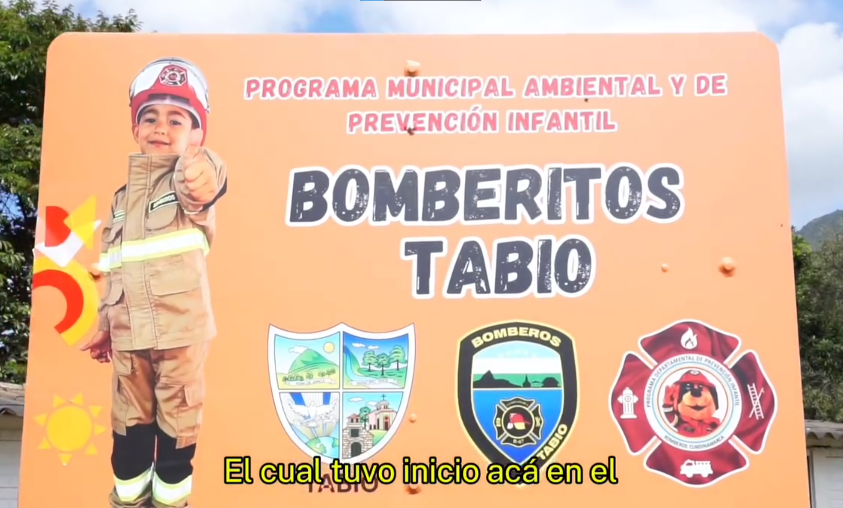 Tabio Lanza el Programa Ambiental y de Prevención Infantil “Bomberitos Tabio”