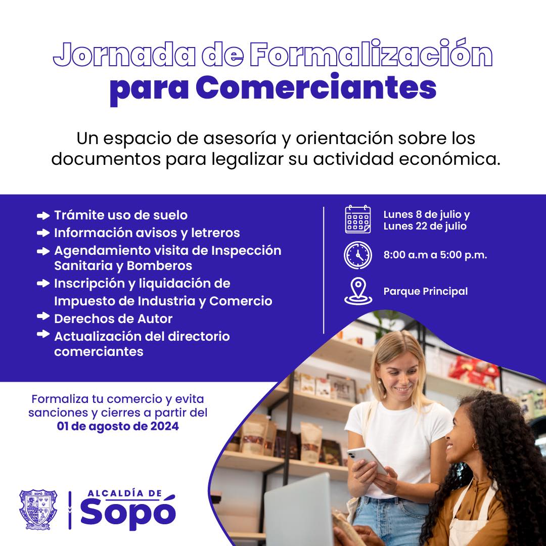 Jornada Pedagógica y Preventiva para Comerciantes: Formalización y Actualización de Documentación