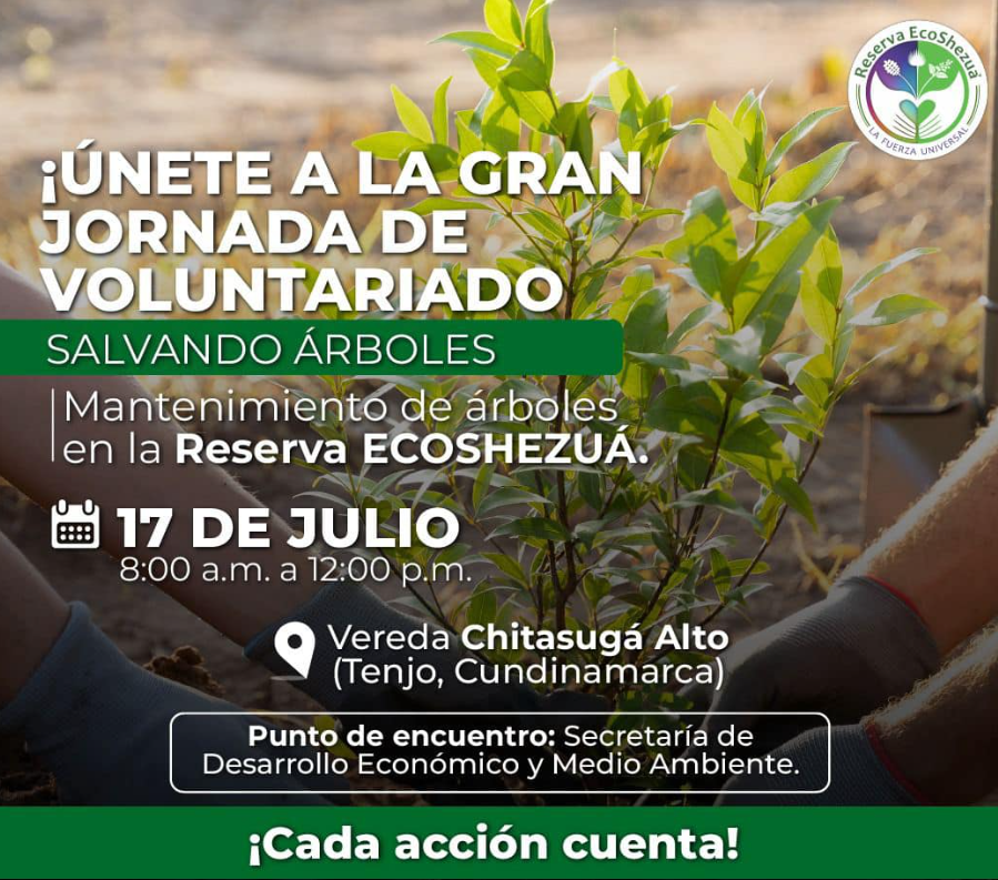 Únete a la Gran Jornada de Voluntariado para Salvar Árboles en la Reserva ECOSHEZUÁ