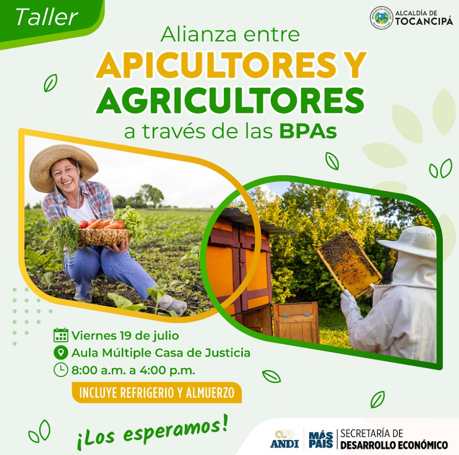 Invitación al Taller “Alianza entre Apicultores y Agricultores” para un Futuro Sostenible