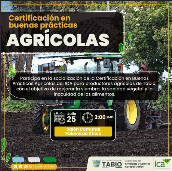 Capacitación en Buenas Prácticas Agrícolas para Agricultores de Tabio