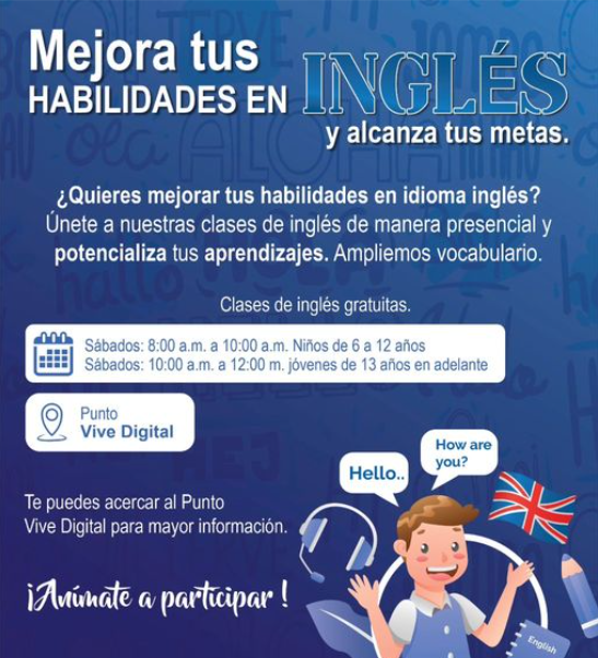 Mejora tu Inglés y Abre Nuevas Oportunidades en el Punto Vive Digital