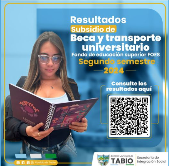 Anuncio de Beneficiarios de Subsidios de Transporte Universitario y Becas en Tabio para 2024-2