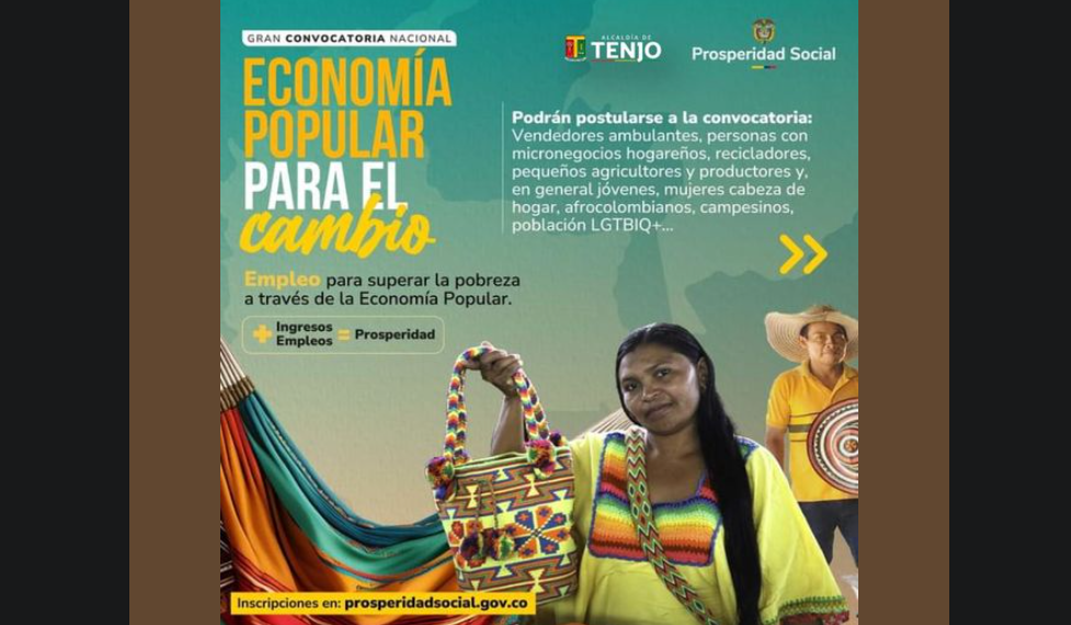 Invitación a Reunión Informativa sobre la Convocatoria Nacional de la Economía Popular