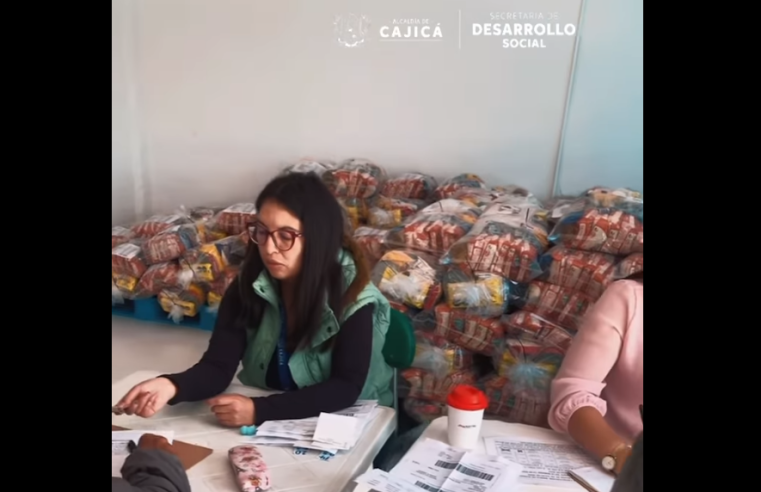 459 Familias de Cajicá Reciben Paquetes Alimentarios + Video