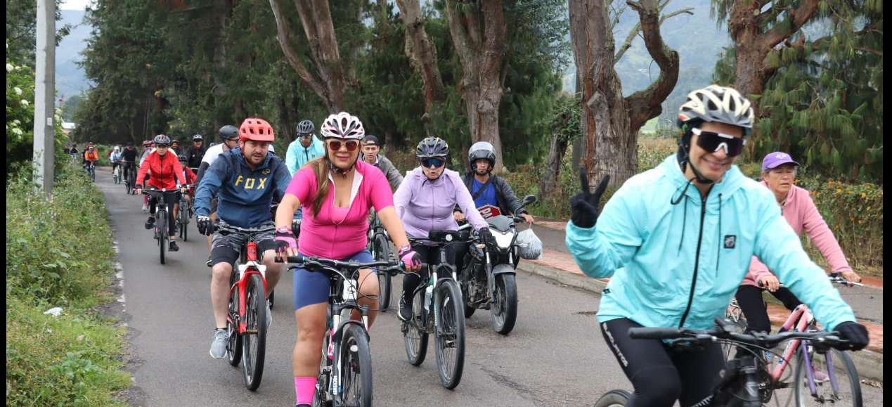 Ciclopaseo “Pedaleando por los Derechos de las Mujeres” en Tenjo: Un Éxito Rotundo