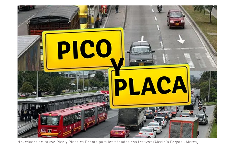 Rotación del Pico y Placa en Bogotá del 5 al 10 de Agosto: Días Afectados por la Restricción