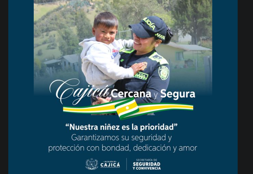 Avanza la Campaña “Cajicá Cercana y Segura” para la Protección de la Niñez