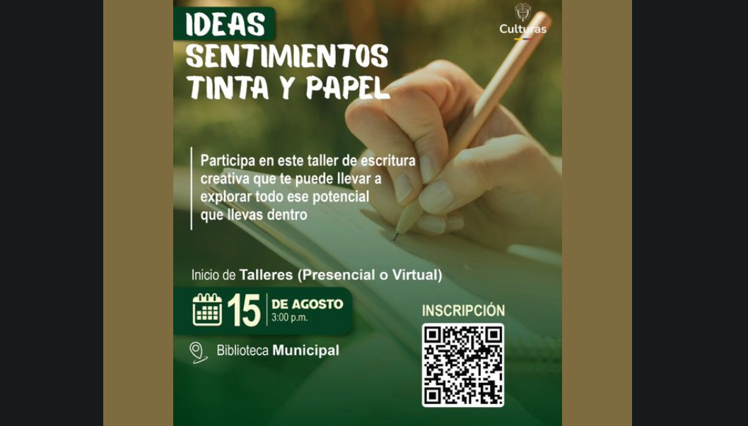 Taller de Escritura Creativa Abre sus Puertas en la Biblioteca Pública Municipal