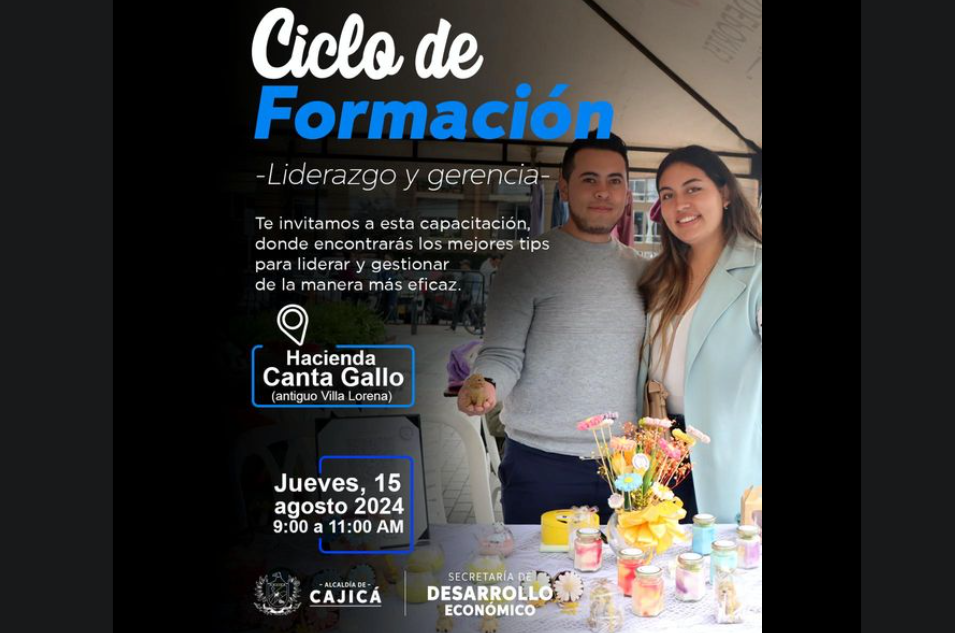 Jornada de Formación en Liderazgo y Gerencia para Comerciantes y Emprendedores en Cajicá