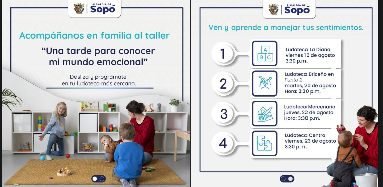 Sopó invita a las familias a participar en taller sobre gestión emocional