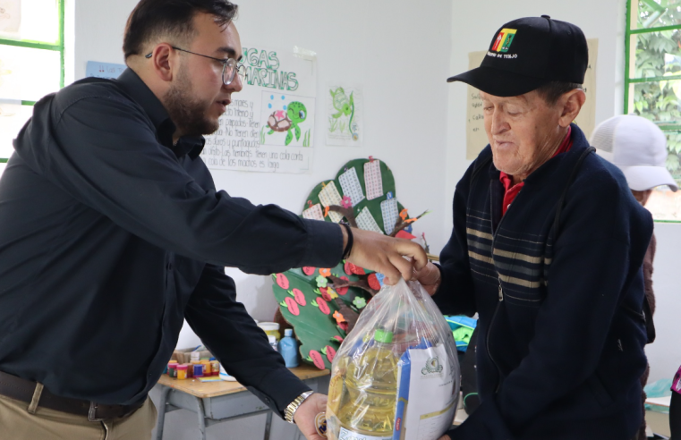 Jornada de Entrega de Apoyos Nutricionales a Adultos Mayores en Tenjo