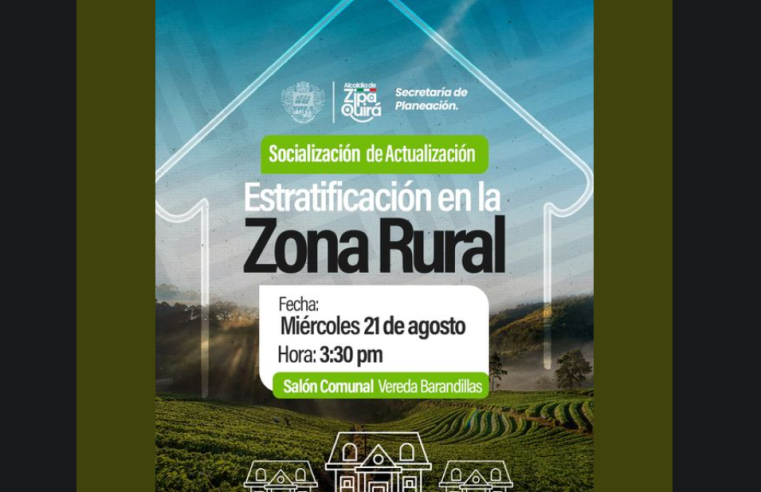 Invitación a Reunión de Estratificación en la Vereda Barandillas