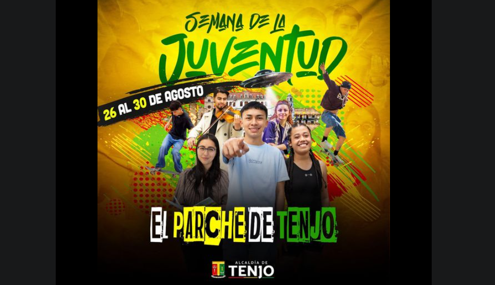 Semana de la Juventud en Tenjo: Actividades Pedagógicas y Recreativas del 26 al 30 de Agosto