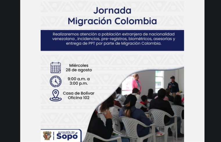 Nueva Jornada de Regularización para la Población Migrante en Sopó